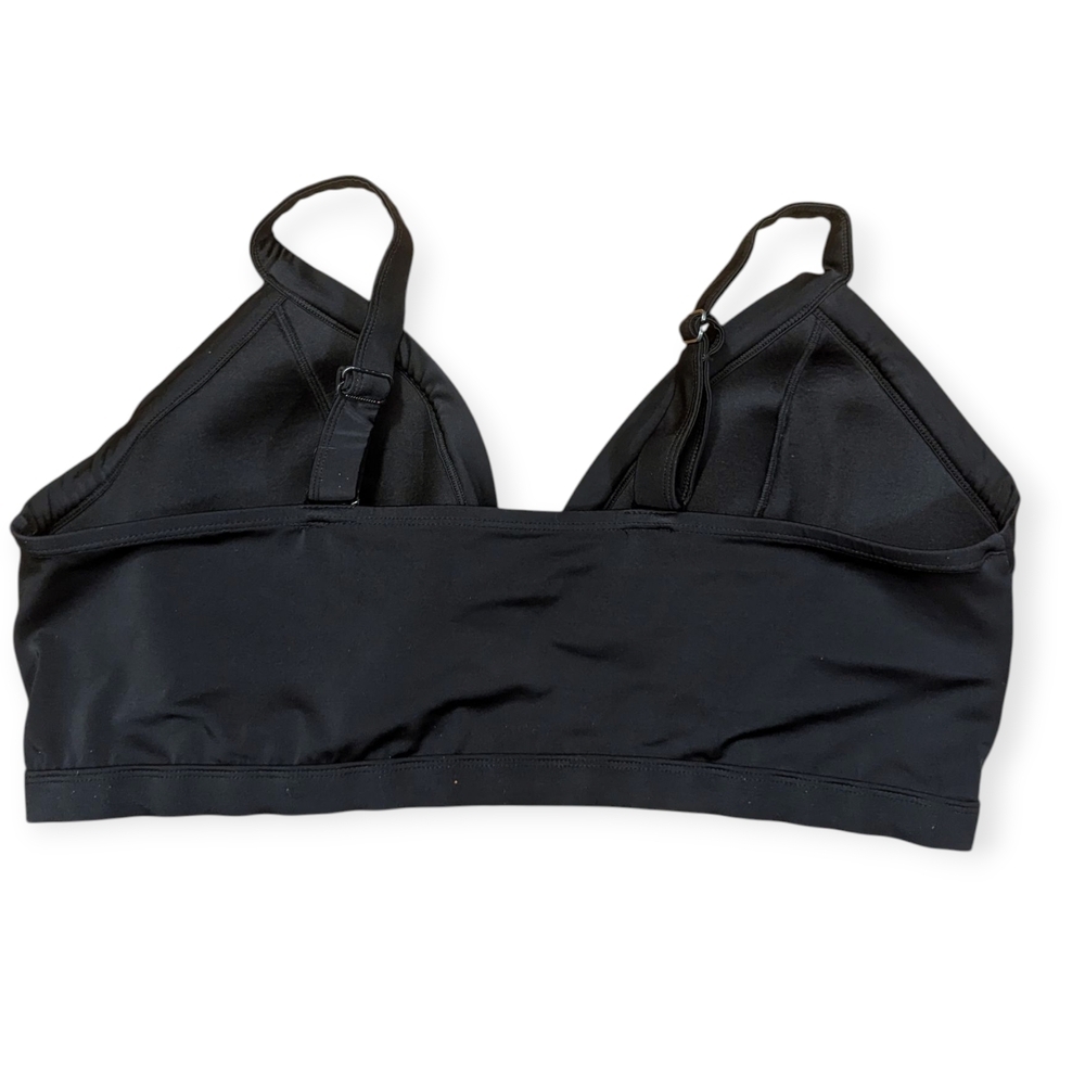 Cacique Plunge Bikini Top Set of 2 Black Blue Size 28 - Picture 6 of 12